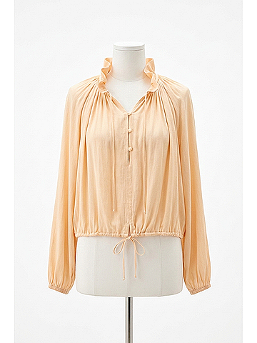 Ulla Johnson Laurette Long Sleeve Blouse in Pearlescent (view 1)