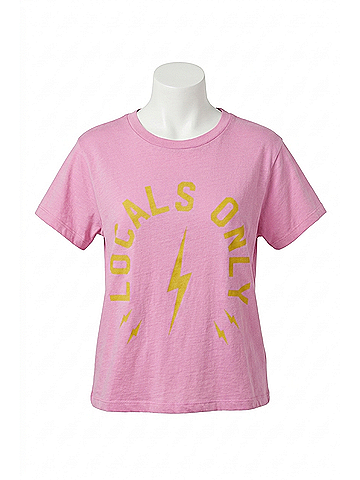 Chaser Locals Only Vintage Tee in Pink (view 1)