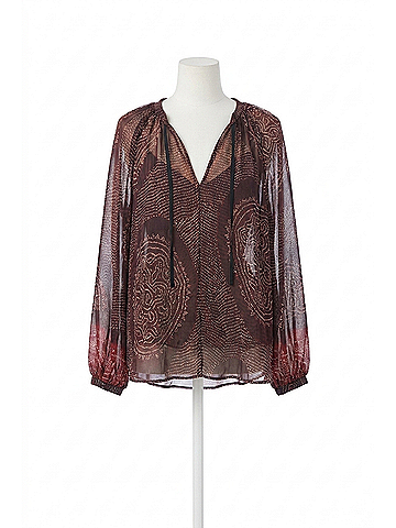 Ulla Johnson Pauline Blouse in Garnet (view 1)