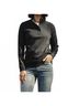 THE NORMAL BRAND Solid Black Puremeso Weekend Snap Pullover in Black Size XS - photo 6