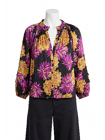 Apiece Apart Trini Top in Pom Floral (view 1)