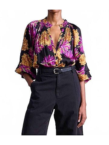 Apiece Apart Trini Top in Pom Floral (view 2)