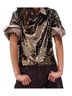 Rag & Bone Brown Lucy Sequin Tee in Coffee Size S - photo 3