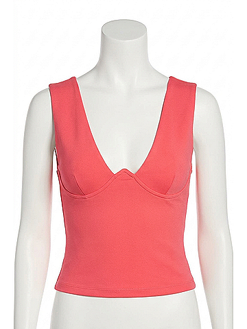 Susana Monaco Underwire Tank Top in Framboise (view 1)