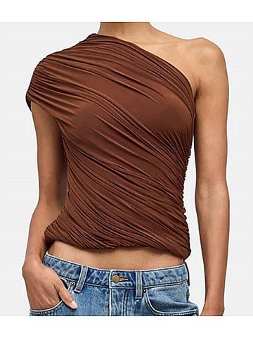 Ronny Kobo Camina Top in Soft Silt (view 2)