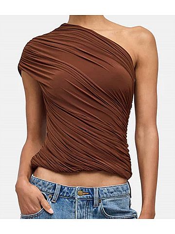 Ronny Kobo Camina Top in Soft Silt (view 2)