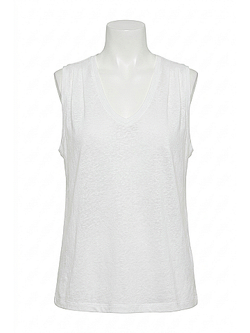 Closed Tencel And Linen Tank Top in White (view 1)