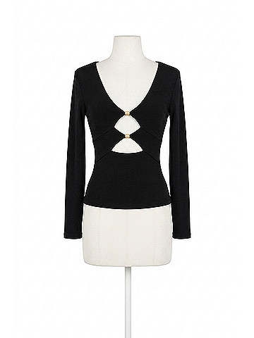 Minkpink Saylor Knit Top in Black (view 1)