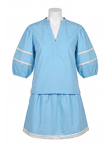 Maude Vivante Noah Top in Carolina Blue (view 1)