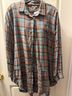 Easel Plaid Blue Fredi Button Down Shirt in Teal Size L - photo 3