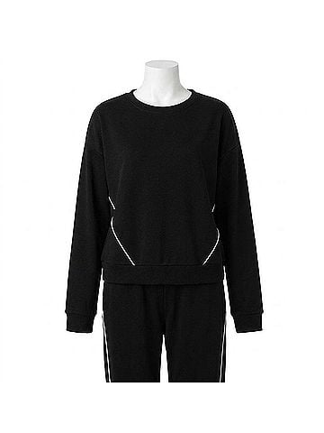 Thread & Supply Britney Long Sleeve Top in Black (view 1)