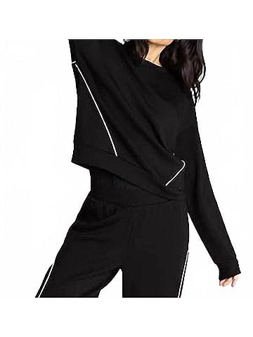 Thread & Supply Britney Long Sleeve Top in Black (view 2)