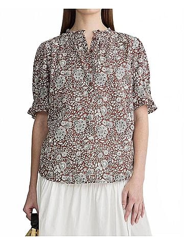 Apiece Apart Los Altos Top in Clay Floral (view 2)