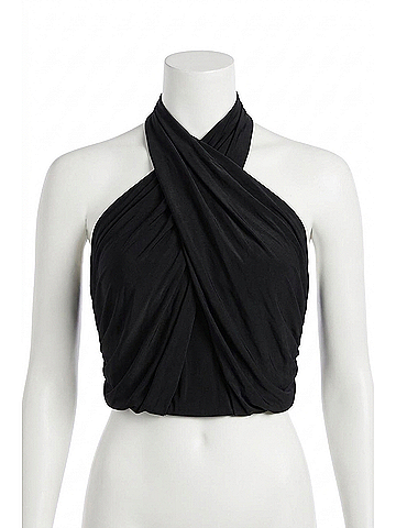 Generation Love Edith Halter Top in Black (view 1)