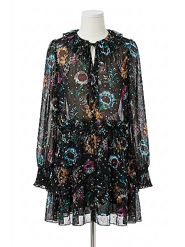 Ulla Johnson Pippa Blouse in Black Iris (view 1)