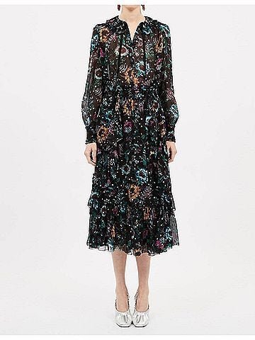 Ulla Johnson Pippa Blouse in Black Iris (view 2)