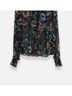 Ulla Johnson Floral Black Pippa Blouse in Black Iris Size 2 - photo 3
