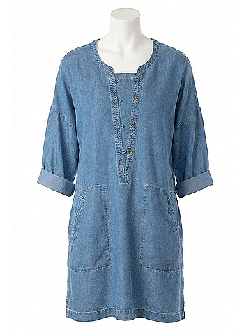 Stella Carakasi Heatwave Tunic in Medium Wash (view 1)