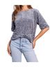 Bishop + Young Silver Miley Sequin Boyfriend Tee in Silver Size S - photo 2