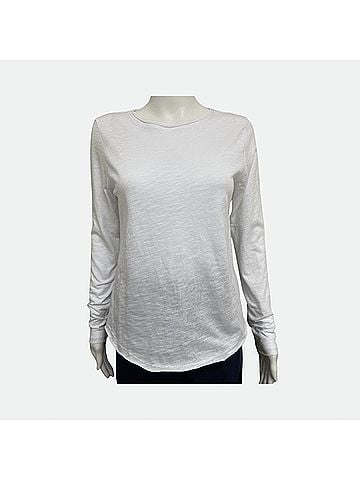 Elliott Lauren Carter Crew Tee in White (view 2)