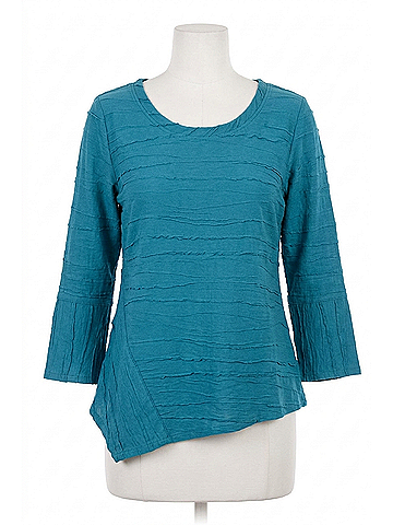Habitat Steady Stream Lantern Sleeve Pullover in Teal (view 1)