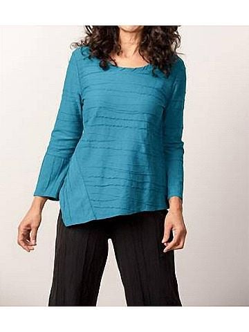 Habitat Steady Stream Lantern Sleeve Pullover in Teal (view 2)