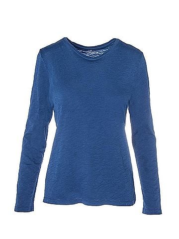 Elliott Lauren Women's Garment Dyed Top in Storm (view 2)