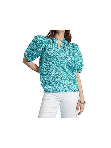 Tyler Boe Jenna Cotton Top in Capri Animal (view 2)