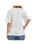 Mittoshop Solid White Flutter Sleeve Tie Front Top in Ivory Size S - photo 3