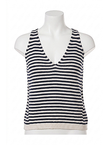 Splendid Cambell Sweater Tank in Navy White (view 1)