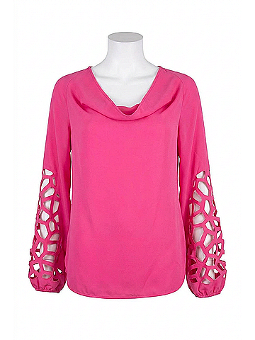 Samuel Dong Women's Blouse in Fuchsia (view 1)