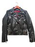 Straight to Hell Black Faux Leather Jacket Size M - photo 1