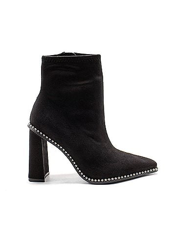 Bar III Women's Layneef Studded Block Heel Bootie in Black Mc (view 1)
