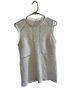 Veronica Beard 100% Cotton 100% Polyester Ivory Sleeveless Top Size 8 - photo 1
