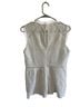 Veronica Beard 100% Cotton 100% Polyester Ivory Sleeveless Top Size 8 - photo 2