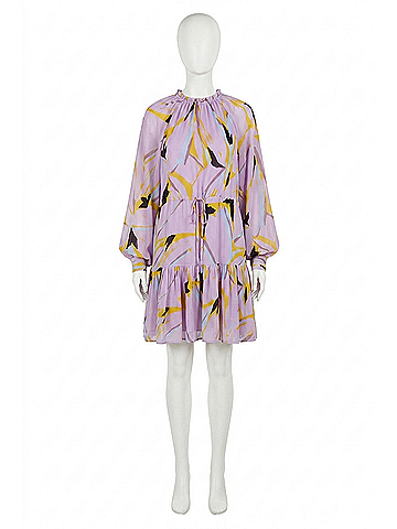 Essentiel Antwerp Chives Print Dress in Zephir (view 1)