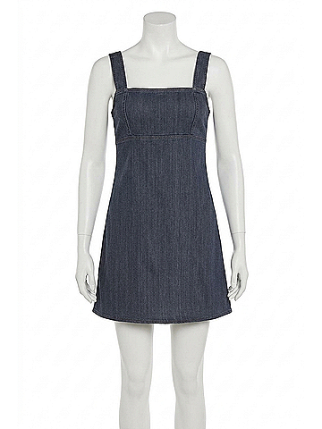 Rag & Bone Women Paula Denim Empire Dress in Grey (view 1)