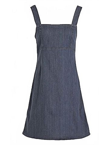 Rag & Bone Women Paula Denim Empire Dress in Grey (view 2)
