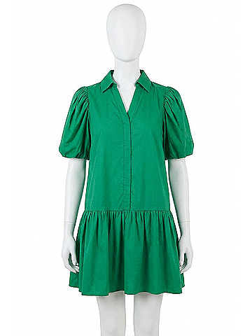 Pinch Lark Drop Waist Dress in Cool Soft Green (view 1)