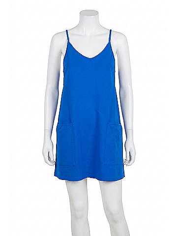 Listicle Sporty Mini Dress in Liner Blue (view 1)