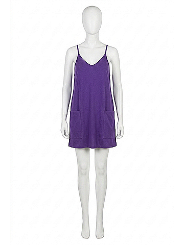 Listicle Sporty Mini Dress in Liner Purple (view 1)