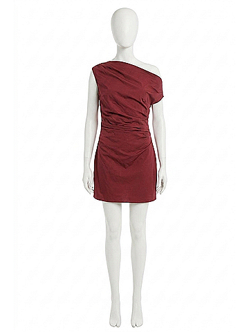 STAUD Phare Mini Dress in Sangria (view 1)