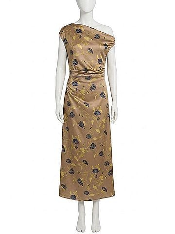 STAUD Phare Silk Dress in Vintage Floral (view 1)