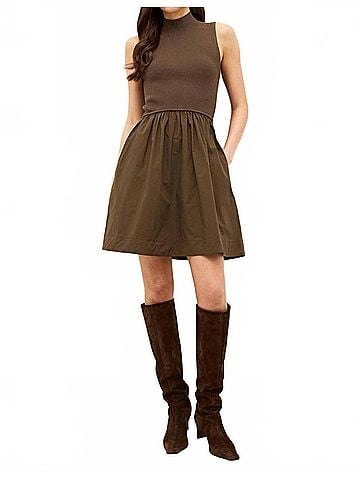 Marie Oliver Reynolds Dress in Carob (view 2)