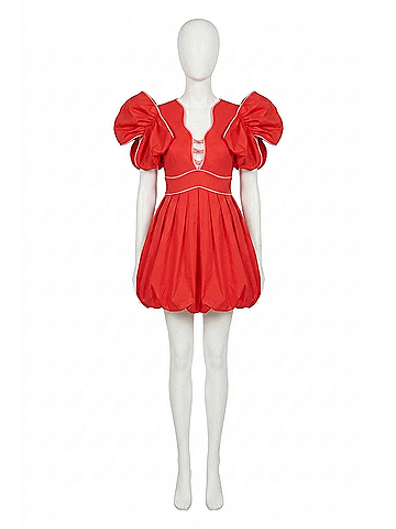 CeliaB Orbit Mini Dress in Red (view 1)