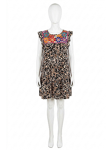 Layers Clothing Memphis Loose Fit Dress in Animal Print (view 1)