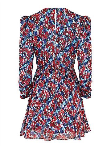 Saloni Blythe-B Mini Dress in Quail Sky (view 1)
