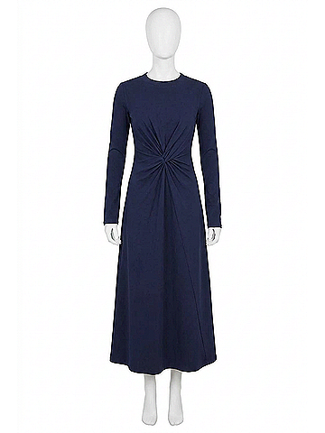 Apiece Apart Long Sleeve Volta Dress in Navy (view 1)