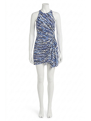 A.L.C. Rue Striped Mini Dress in Navy Stripe (view 1)