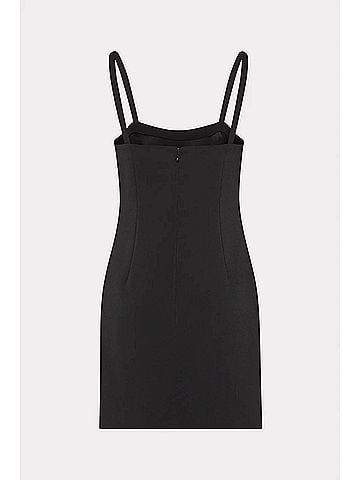 Milly Colette Heart Applique Mini Dress in Black (view 2)